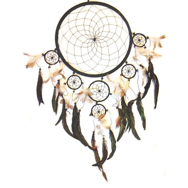 Dreamcatchers : NEW 32cm xlarge dreamcatcher black